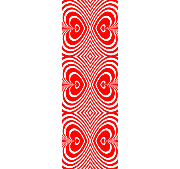 Tapete geometrisch herzmustermotiv - TenStickers