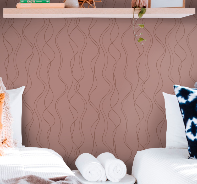 Tapete Abstrakt fließende linienmuster - TenStickers