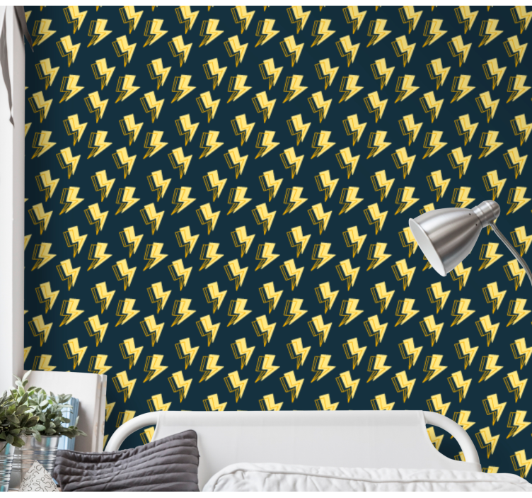 3D Tapete geometrischer blitz - TenStickers