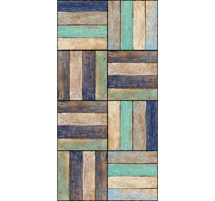 Muster Tapete rustikale holzpaneele - TenStickers