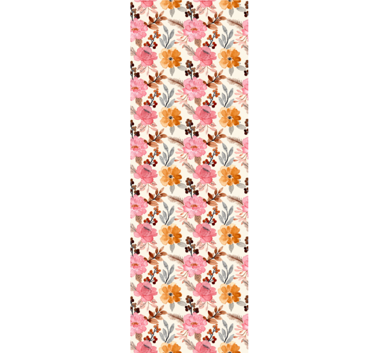 Tapete Wohnzimmer schnörkelanordnung - TenStickers