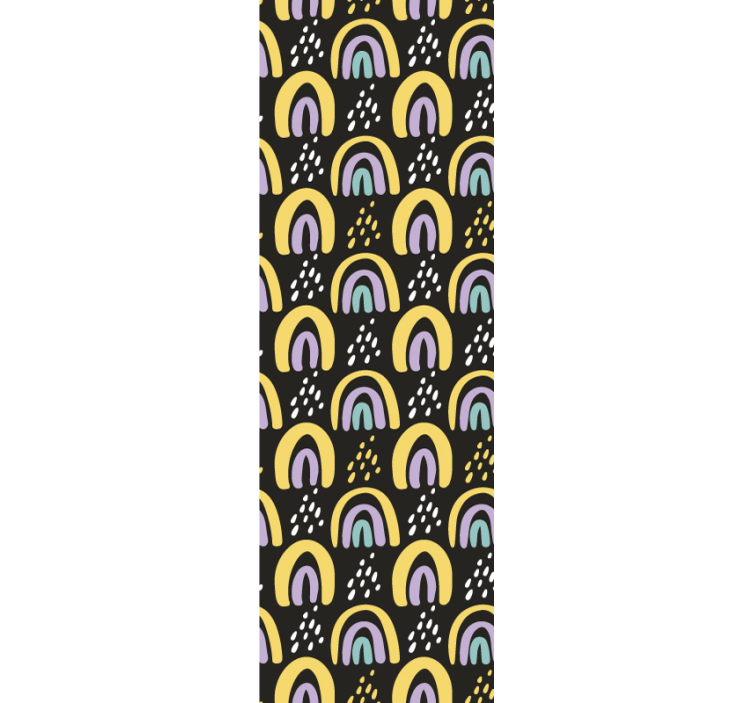 Tapete Baby buntes regenbogenmuster - TenStickers