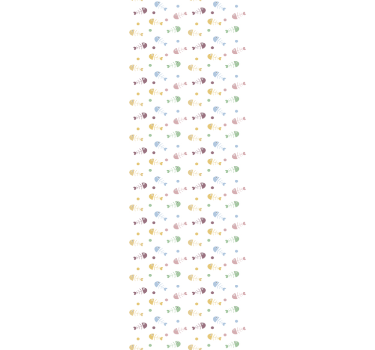 Tapete Fische buntes minimalistisches muster - TenStickers