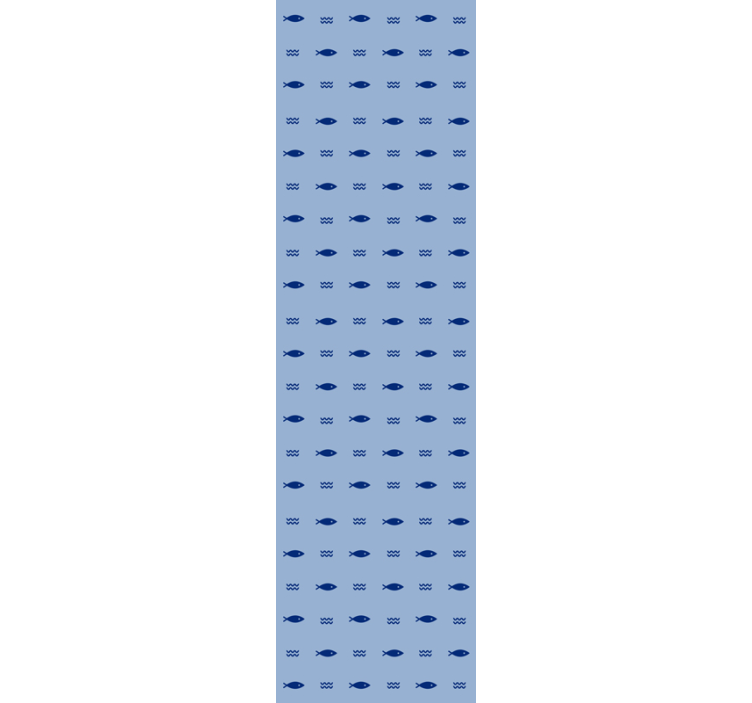 Tapete Fische unterwasser blaues muster - TenStickers