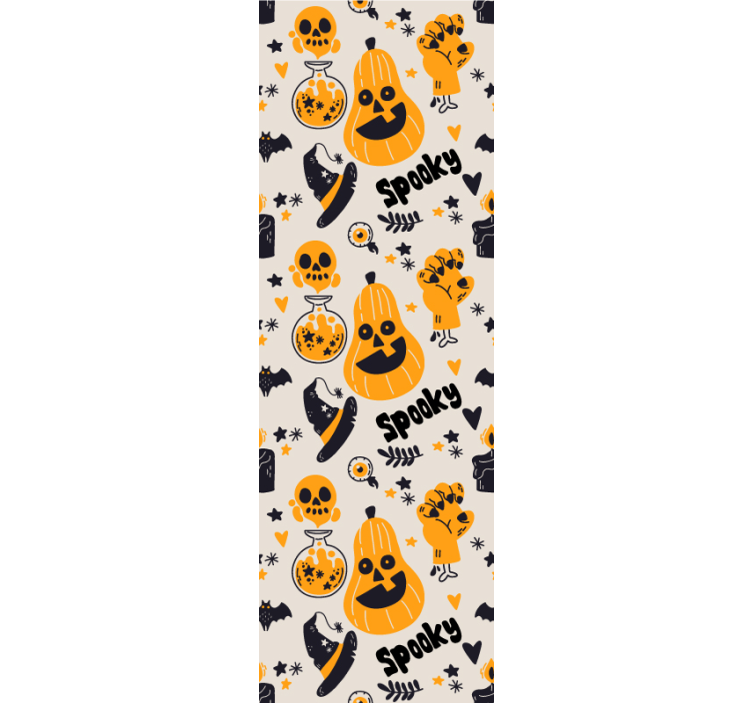 Halloween Tapete gruselige elemente - TenStickers