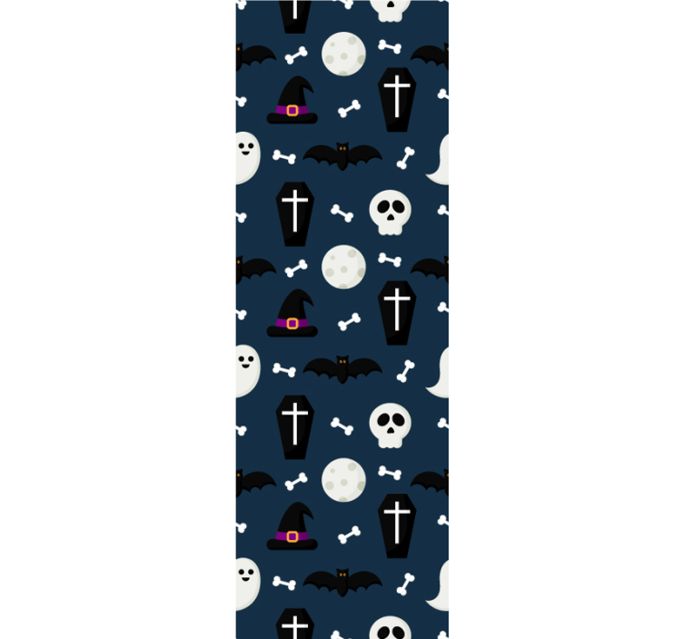 Halloween Tapete gruselige schwarze elemente - TenStickers