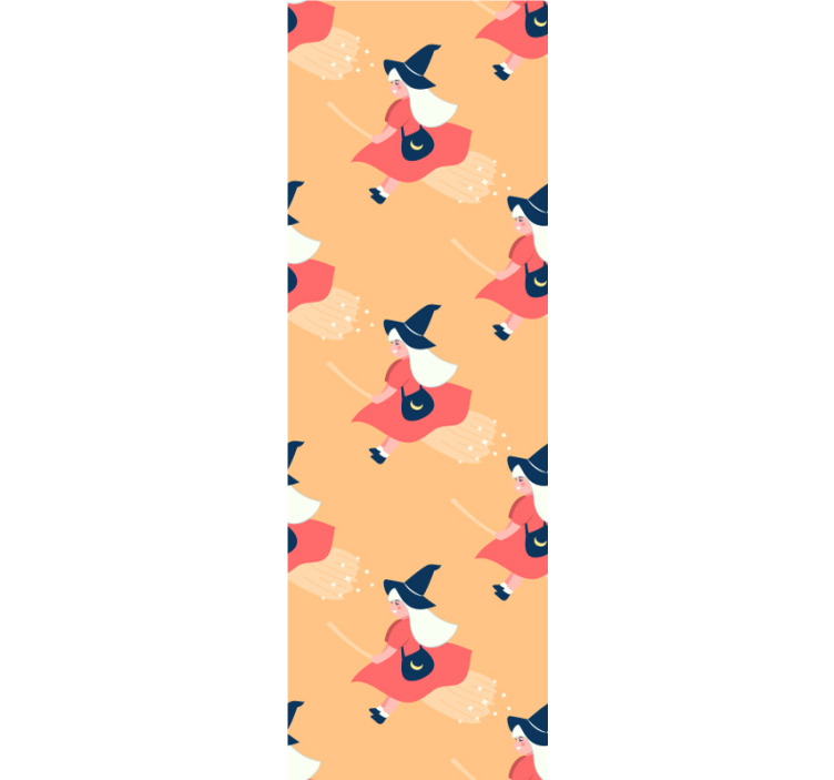 Halloween Tapete zauberhafte hexenfiguren - TenStickers