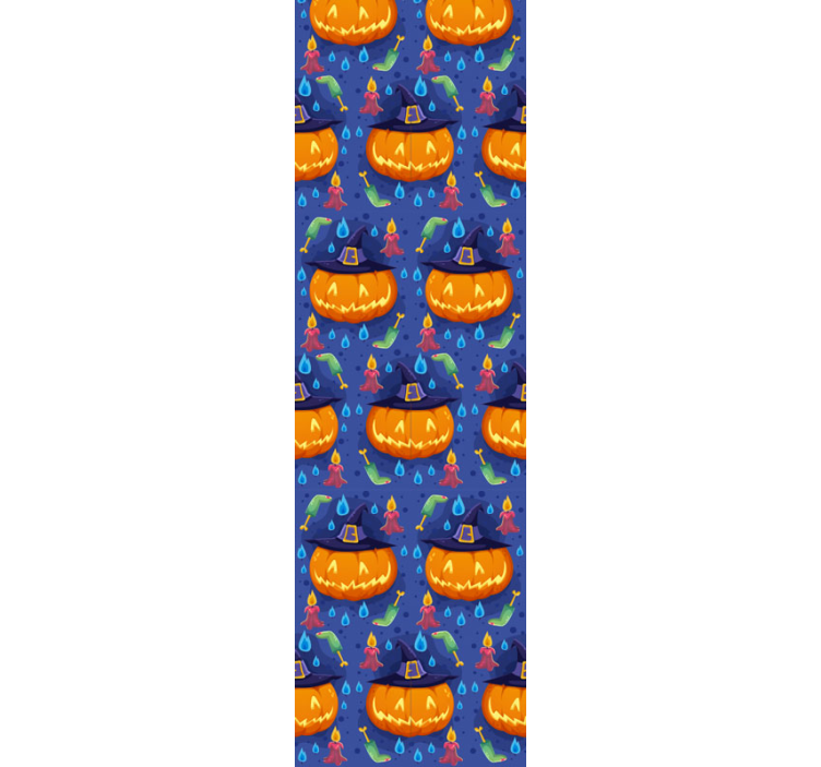 Halloween tapete mit kürbis muster - TenStickers