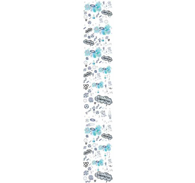 Tapete Stadt design der chemischen elemente - TenStickers