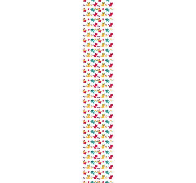 Katzen tapete im bunten originalmuster - TenStickers