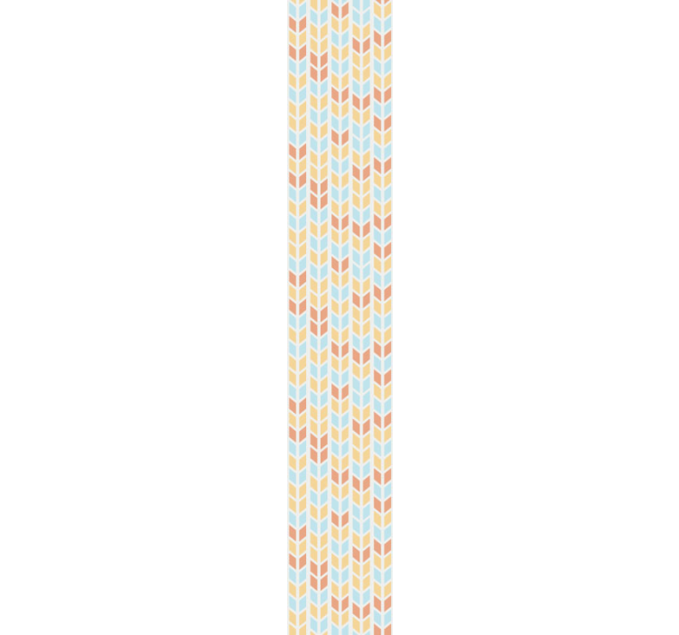 Tapete geometrisch blaue und beige pfeile - TenStickers