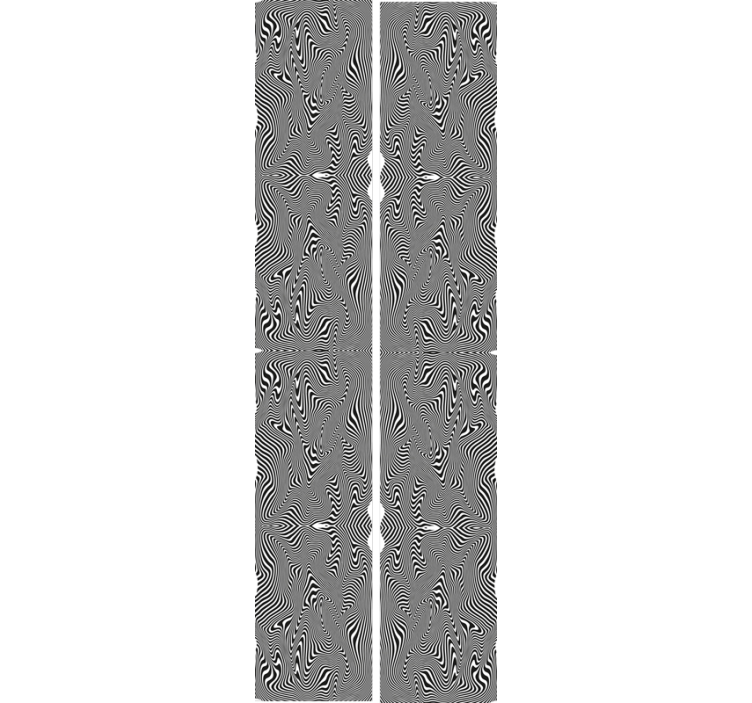 Zebra Tapete geschwungenes motiv - TenStickers