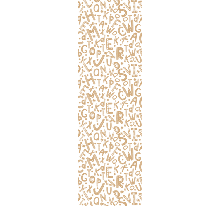 Tapete Schriftzug alphabet-muster - TenStickers