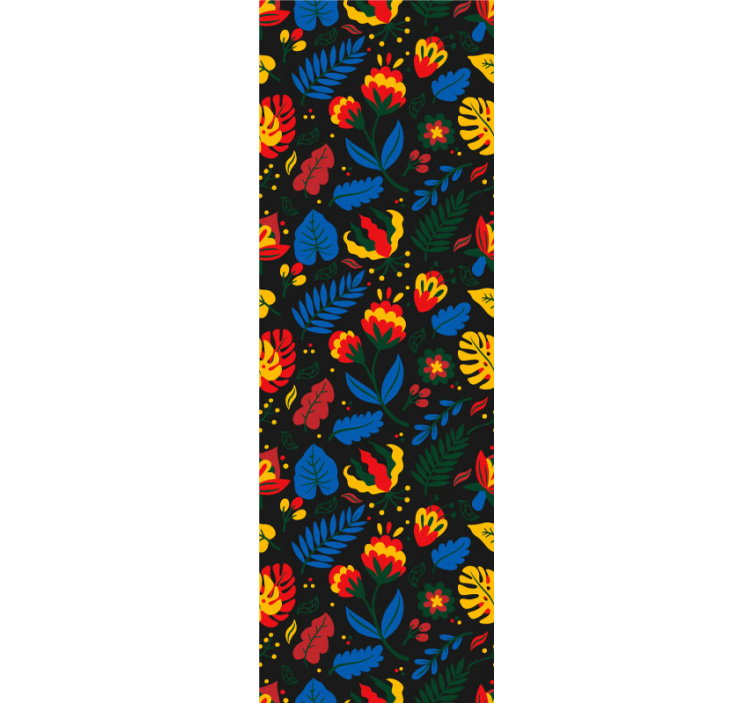 Ornament Tapete florales blattmuster - TenStickers