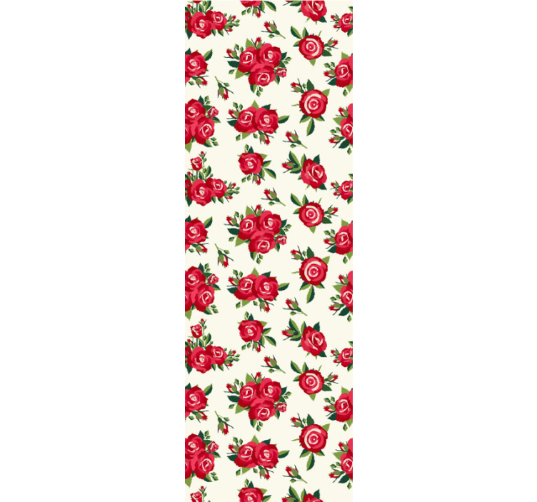Blumentapete rosenblüten-motiv - TenStickers