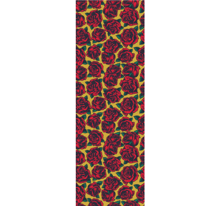 Blumentapete im rosendesign - TenStickers