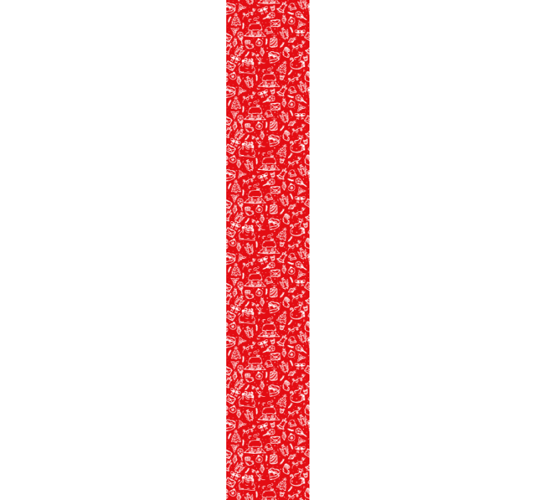 Fototapete wald mit rotem blumenmuster - TenStickers