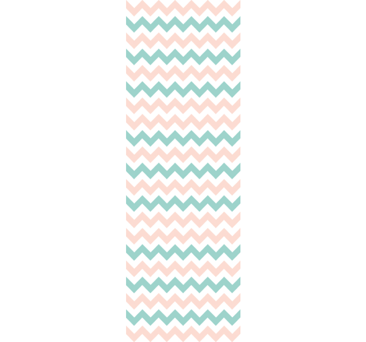 Geometrische Tapete dekor mit chevron-muster - TenStickers