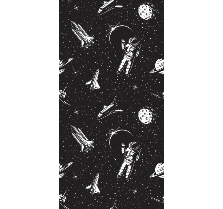 Tapete Sternenhimmel astronauten im weltraum - TenStickers