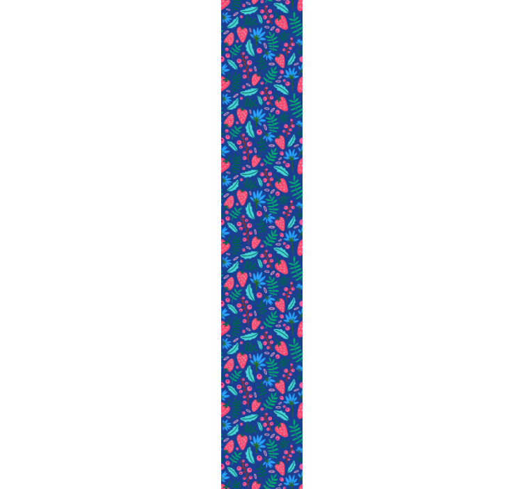 Fototapete Natur Blätter und Erdbeeren - TenStickers