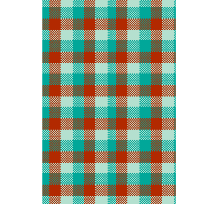 Tapete geometrisch gingham-muster - TenStickers