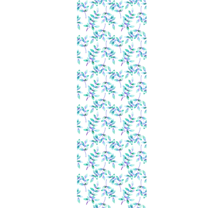 Tapete Blätter botanisches grünes design - TenStickers