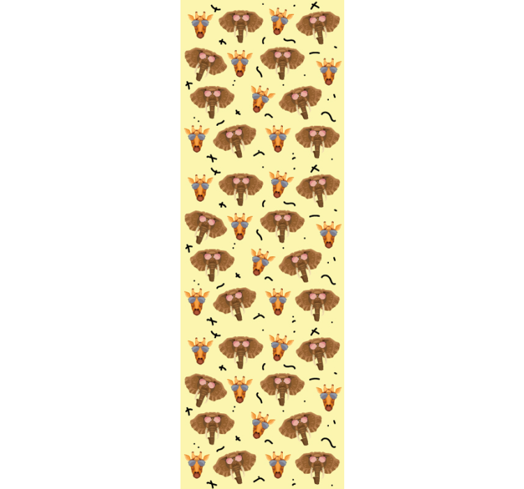 Tapete Tiere safari-tiermuster - TenStickers