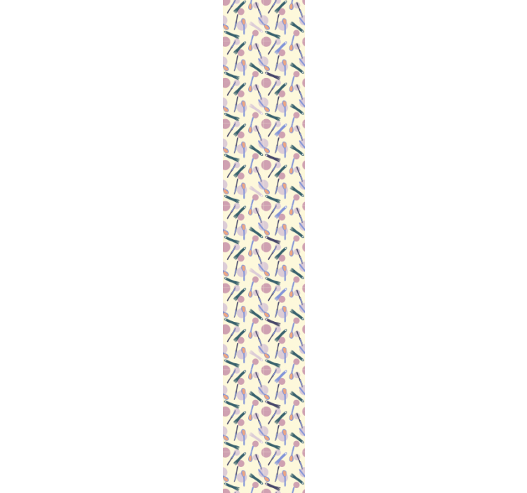 Ornament Tapete stilvolles utensilienmotiv - TenStickers
