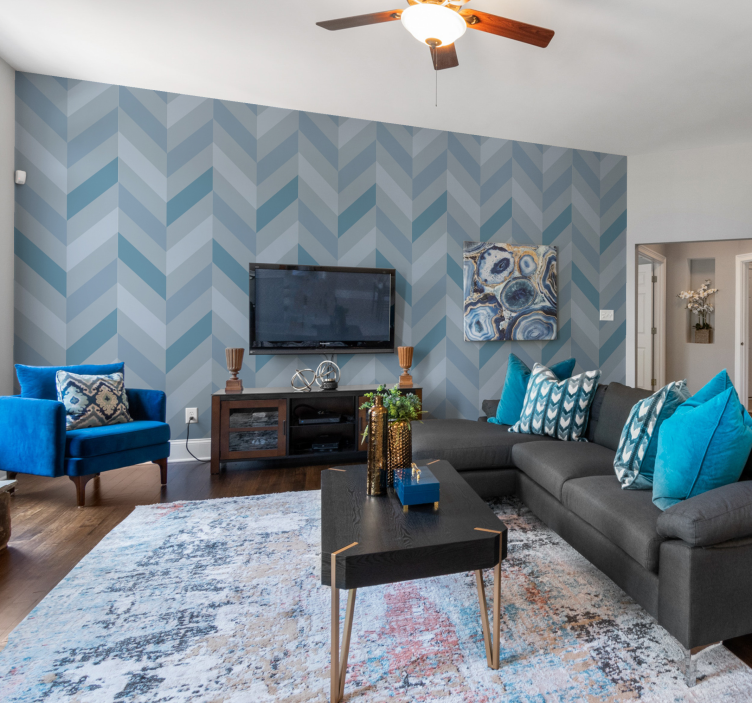 Tapete Nordischer Stil Fischgrätenmuster - TenStickers