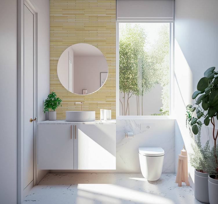 Ziegel Tapete ziegelmotiv - TenStickers