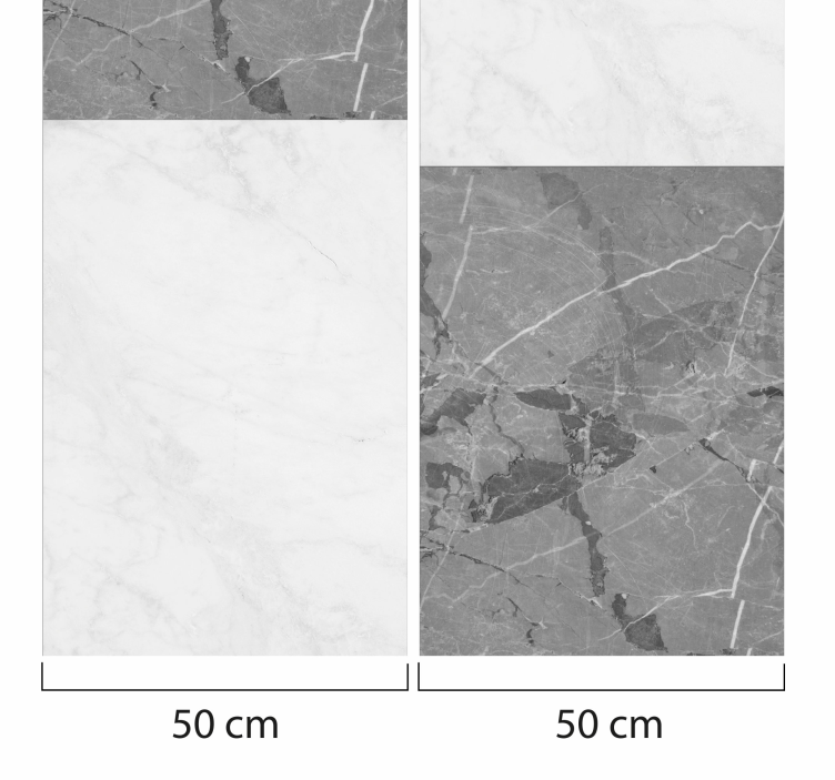 Marmor tapete mit eleganter grauer aderung - TenStickers