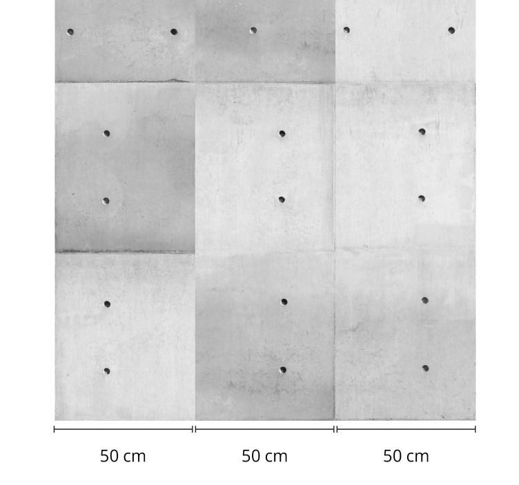 Tapete betonoptik benutzte Mauer - TenStickers
