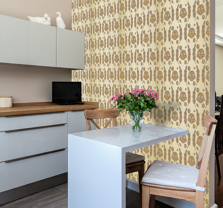 Tapete Küche Brezel Design - TenStickers