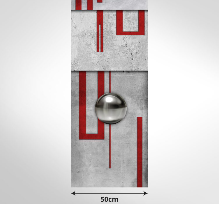Tapete betonoptik Moderne rote Betonoptik - TenStickers
