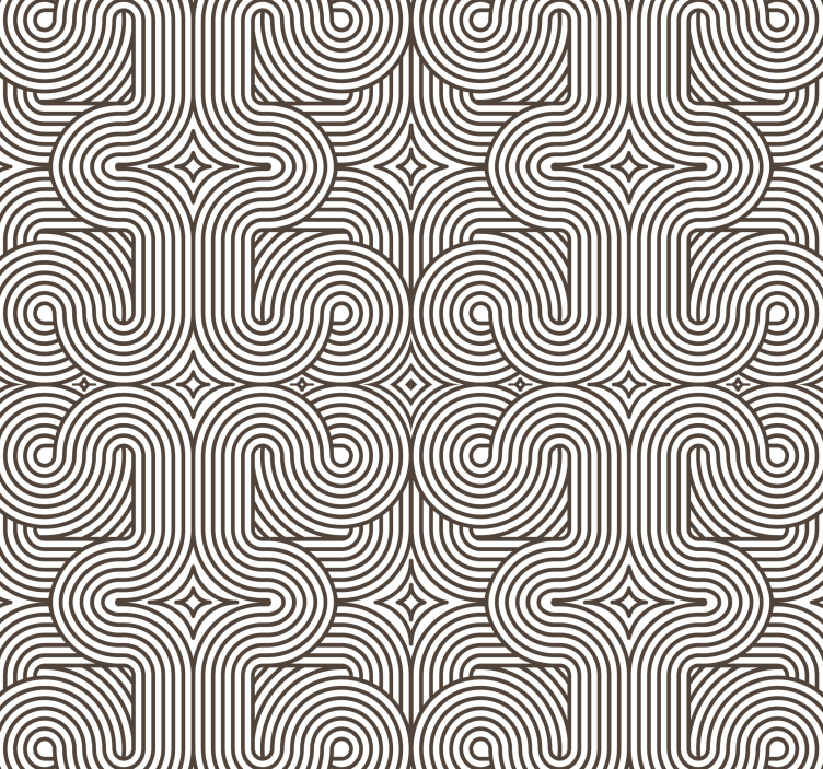 Tapete Büro modernes geometrisches Muster - TenStickers