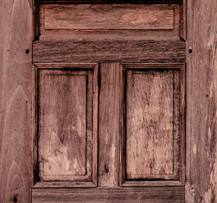 Ziegel tapete mit holzpaneel struktur - TenStickers