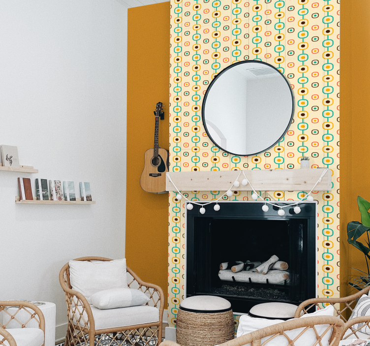 60er Jahre Design Vliestapete - TenStickers