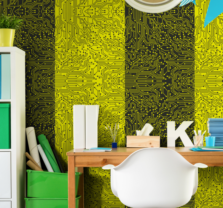 Abstrakt tapete Metro Linien - TenStickers