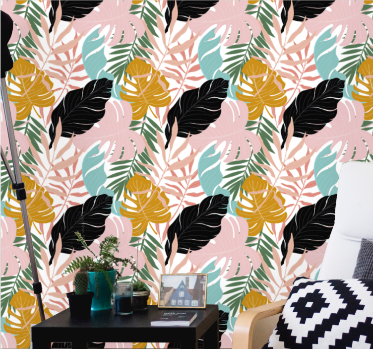 Tapete Natur exotische Blätter - TenStickers