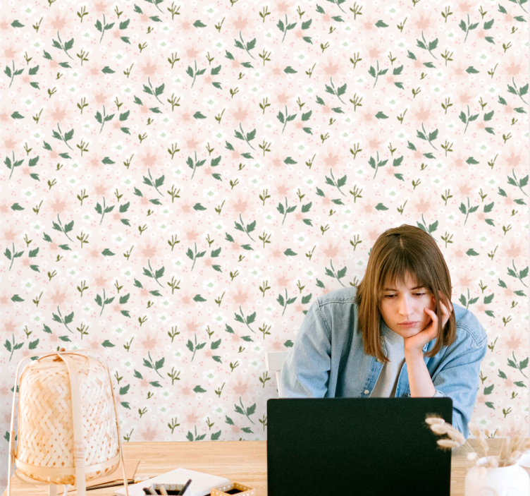 Blumentapete florale köstlichkeit - TenStickers