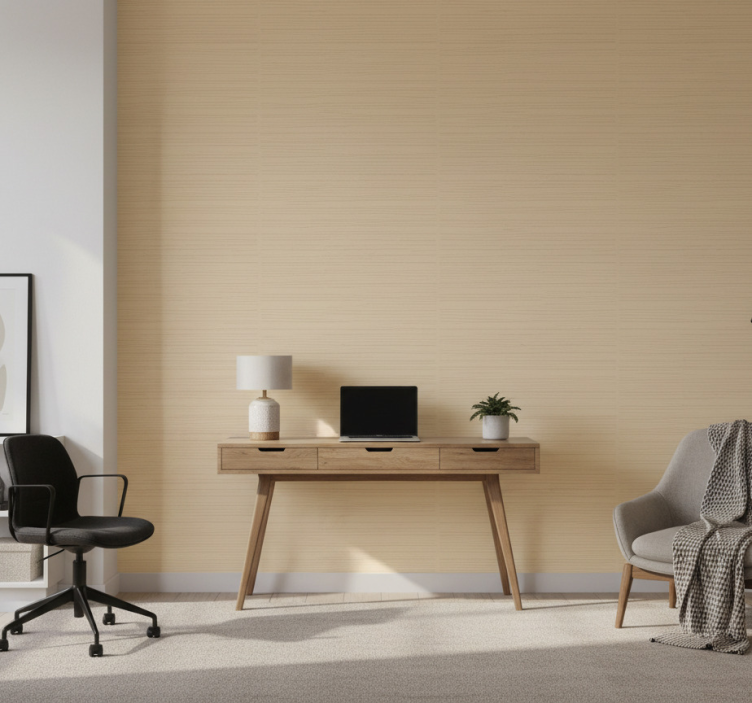 Büro tapete in beige - TenStickers
