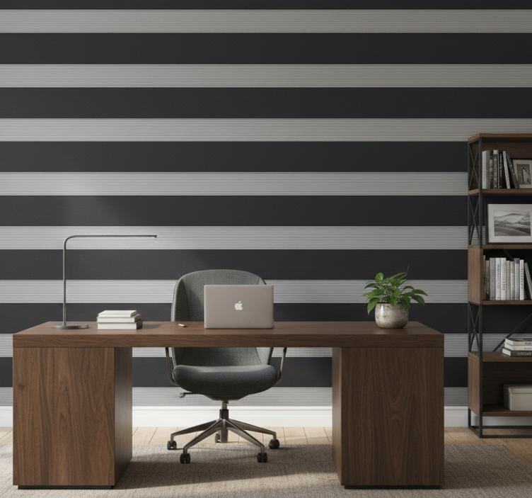 Büro tapete trendy schwarze sonnenschutzfolie - TenStickers