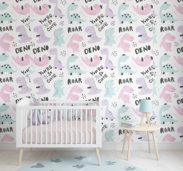 Dino tapete prinzessin dino - TenStickers