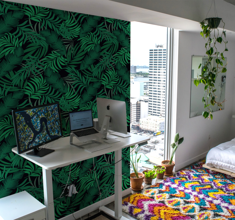 Fototapete Natur Dschungelblätter - TenStickers