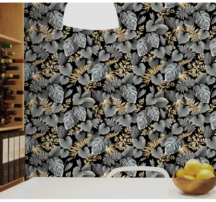 Dschungel Tapete Alter modestil mit bäumen - TenStickers