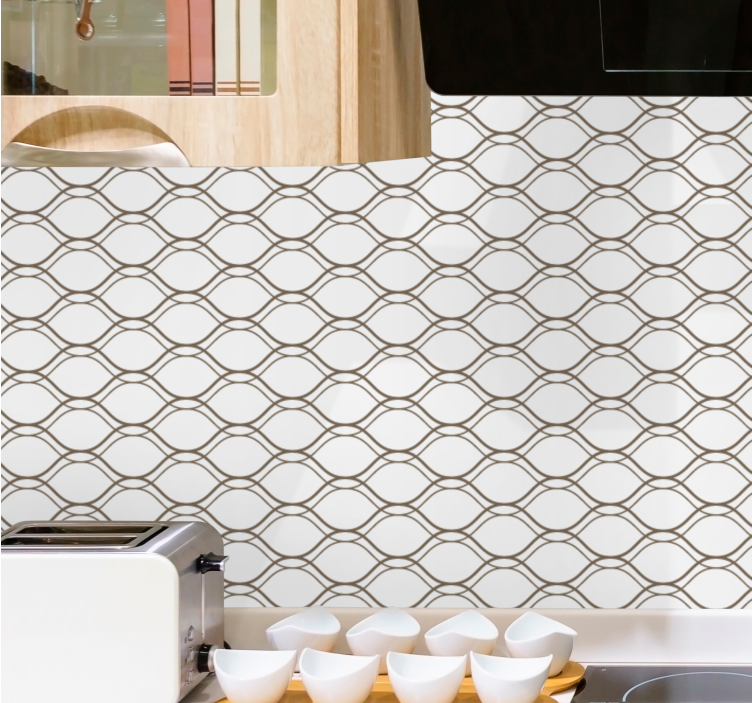 Tapete horizontale Streifen elegantes gemustertes design - TenStickers