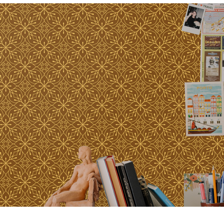 Fliesen Tapete geometrische blumen - TenStickers