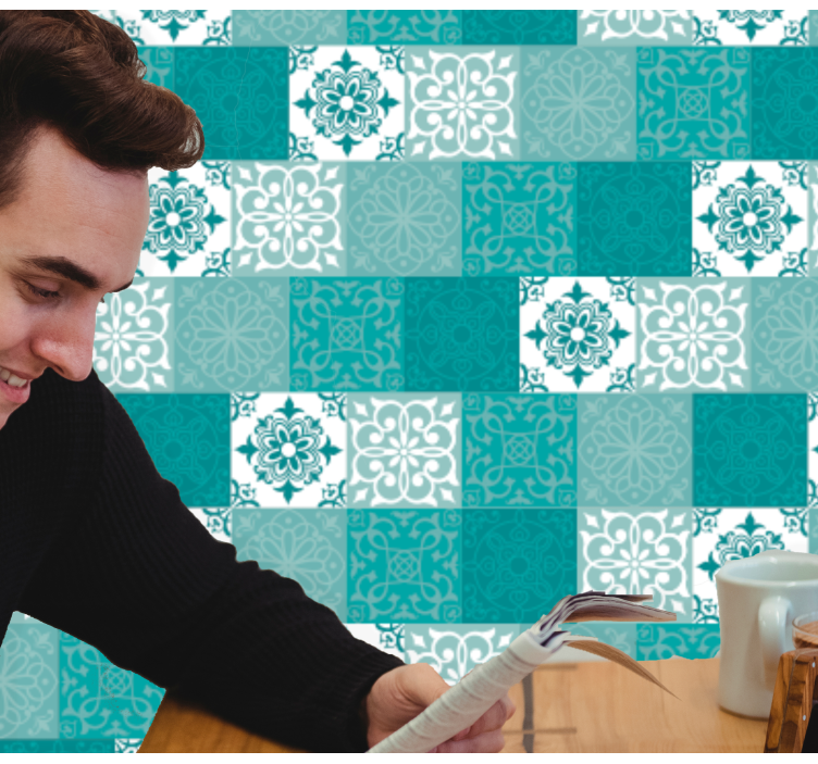 Fliesen Tapete ornamentfliesen - TenStickers