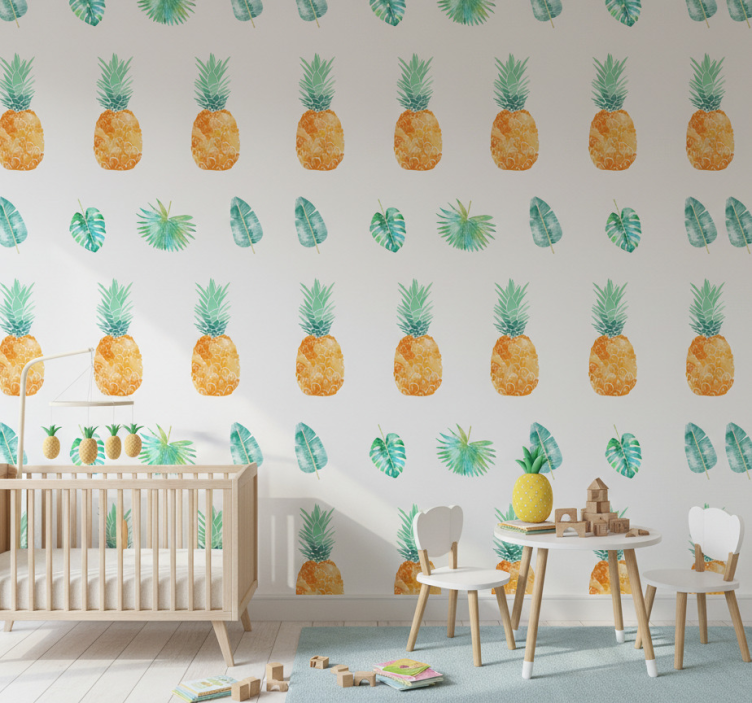 Fototapete wald ananas konzept - TenStickers