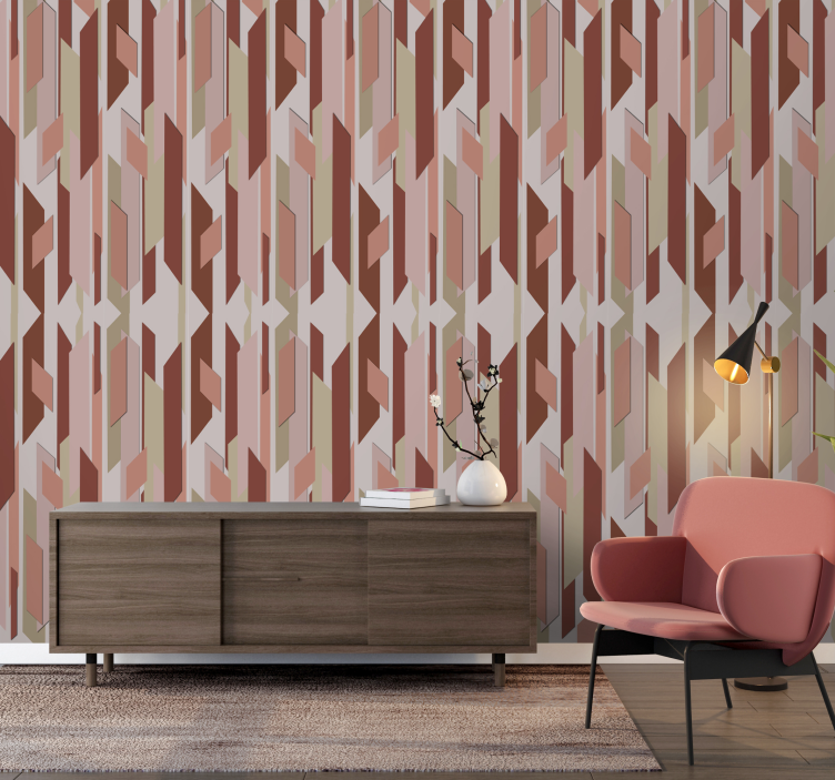 Tapete geometrische Muster abstrakt geometrisch - TenStickers